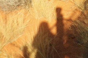 je fais un signe d'adieu