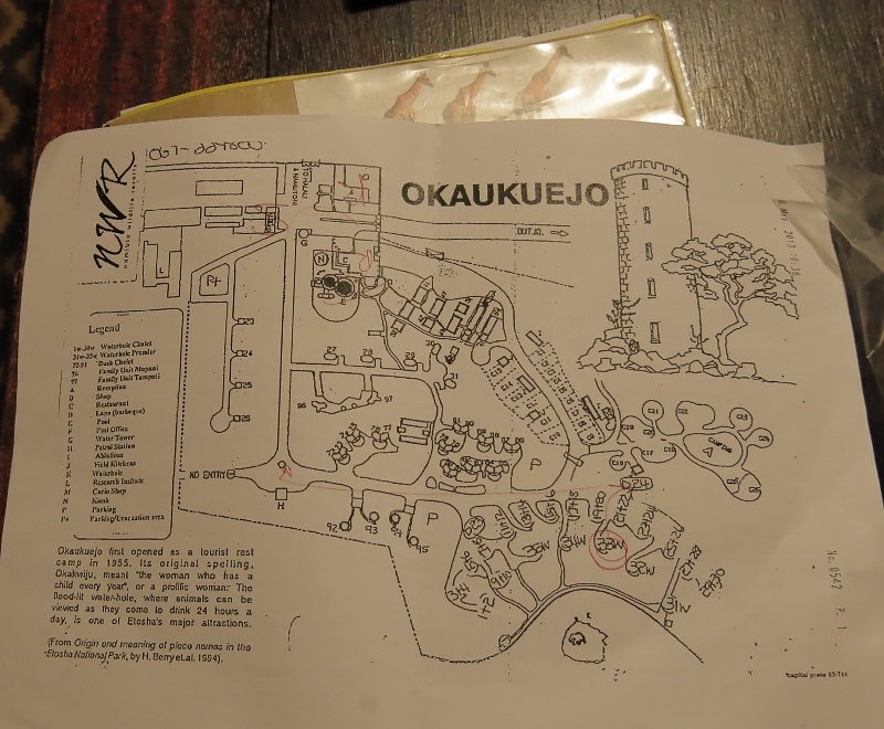 camp - plan de Okaukeujo